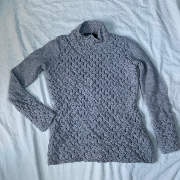 Wool and Cashmere Irish Cable-Knit Sweater by Islander (size small) - Picture 1 of 8